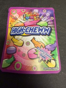 Spray world fruity juice gum